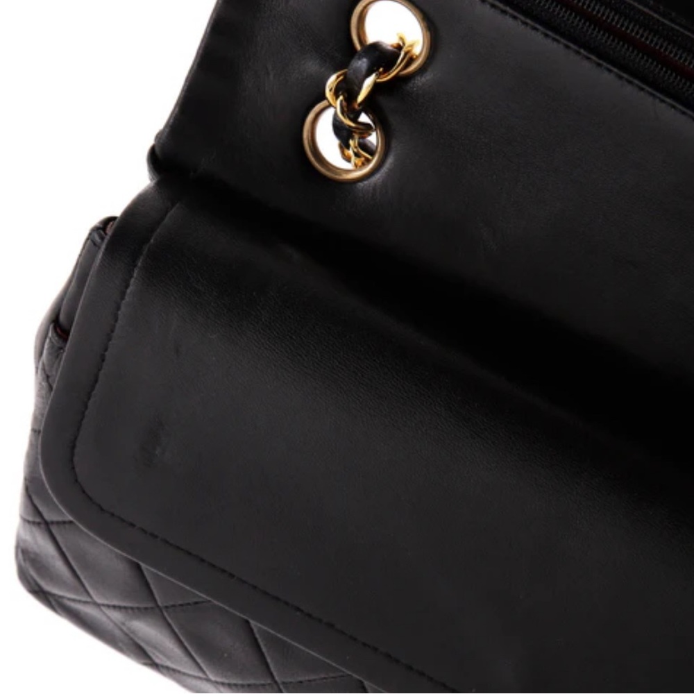 Vintage Chanel Classic Double Flap Lambskin Bag - Picture 12 of 16